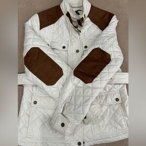 Ralph Lauren Puffer belted Quilted Crest Women Jacket.